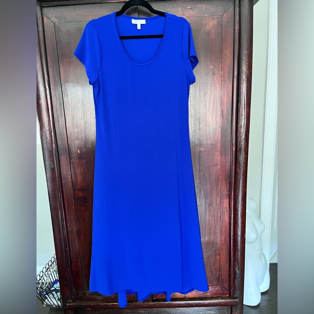 CHAUS NY Maxi Cap Sleeved Dress
